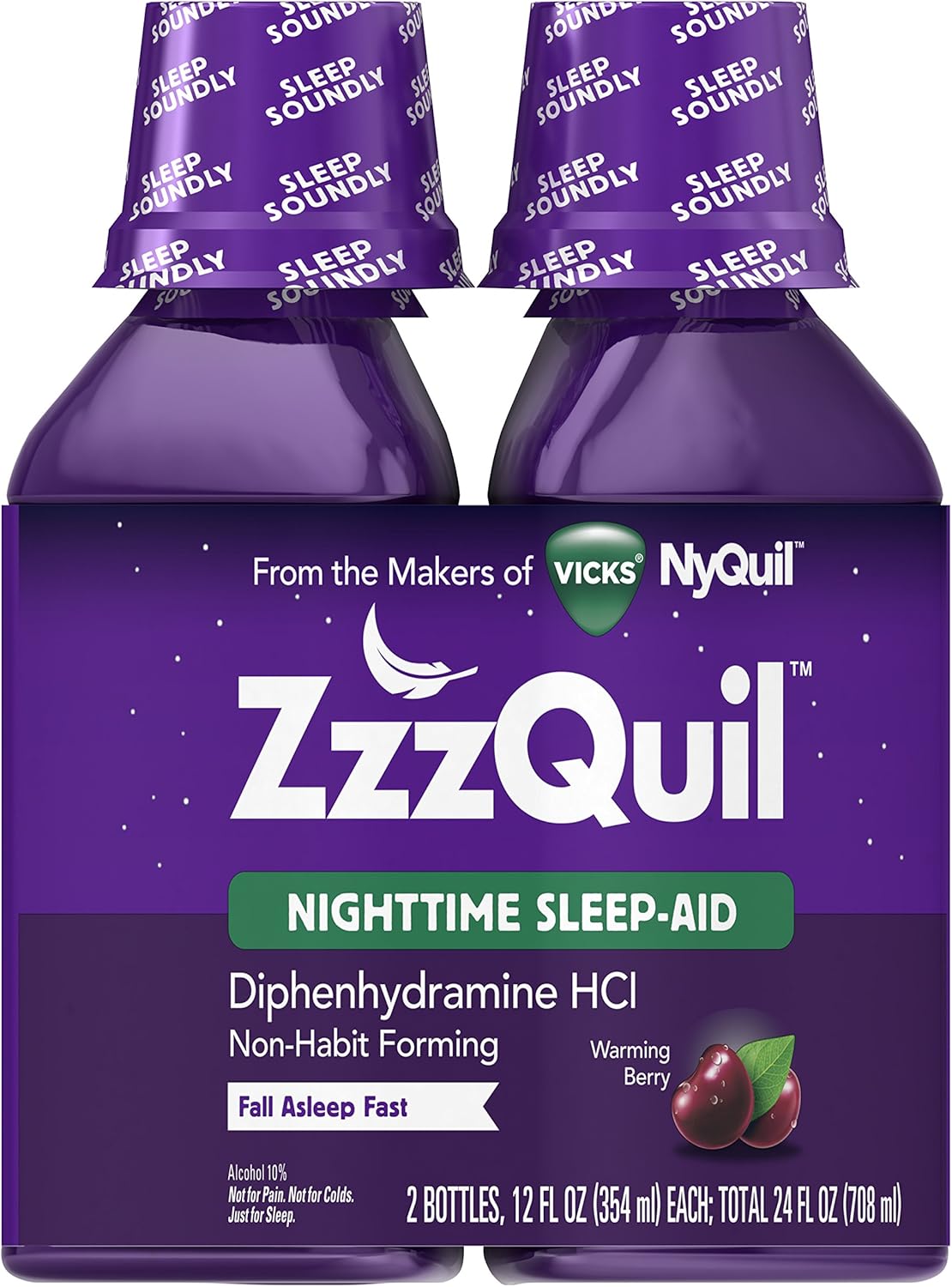 Buy ZzzQuil, Nighttime Sleep Aid Liquid, 50 mg Diphenhydramine HCl, No