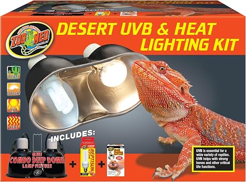 Zoo Med Desert UVB & Heat Lighting Dual Kit
