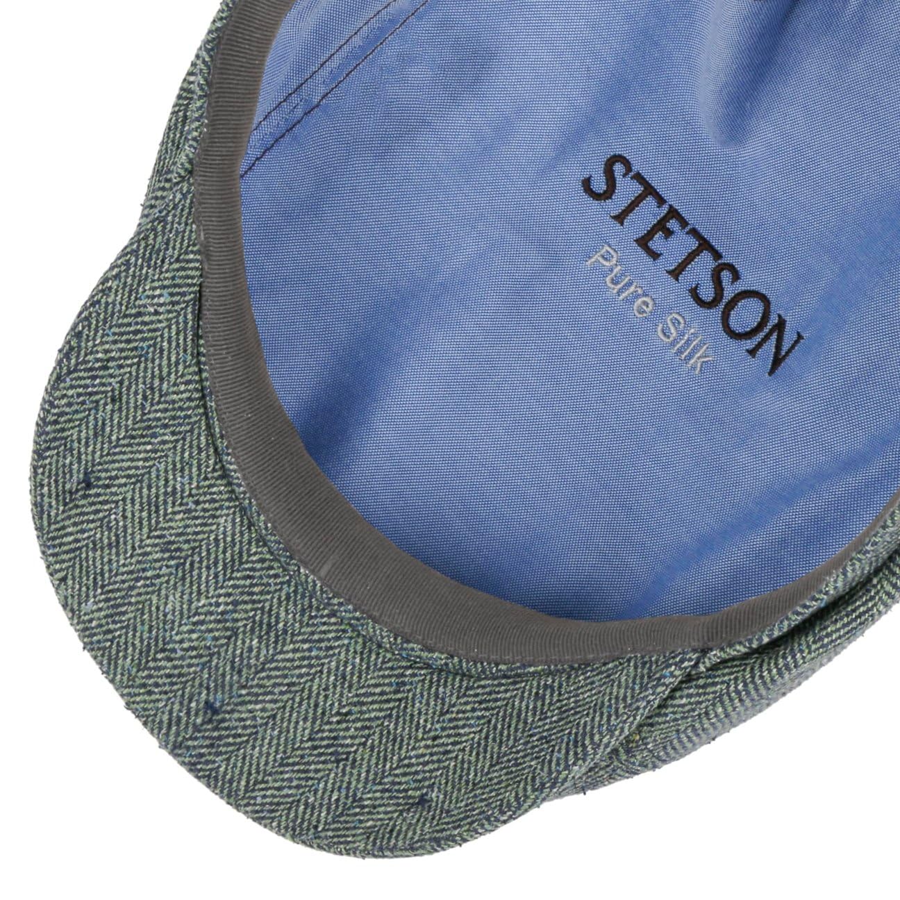 Stetson Casquette en Cuir Hatteras Burney Homme - Gavroche avec Visiere, Doublure Printemps-ete Printemps Ete Automne Hiver