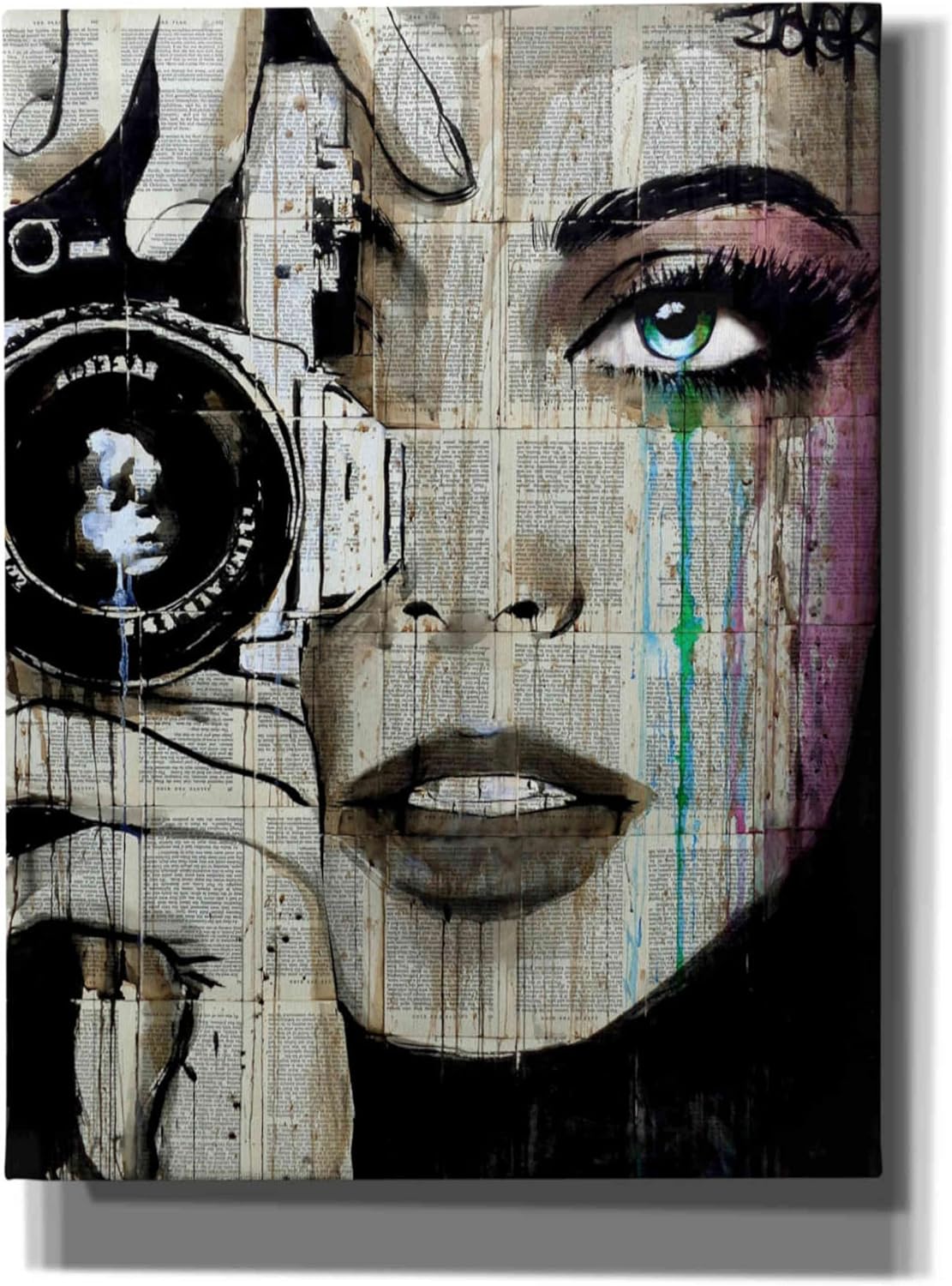 Epic Graffiti 'Zoom' by Loui Jover, Canvas Wall Art, 12"x16"