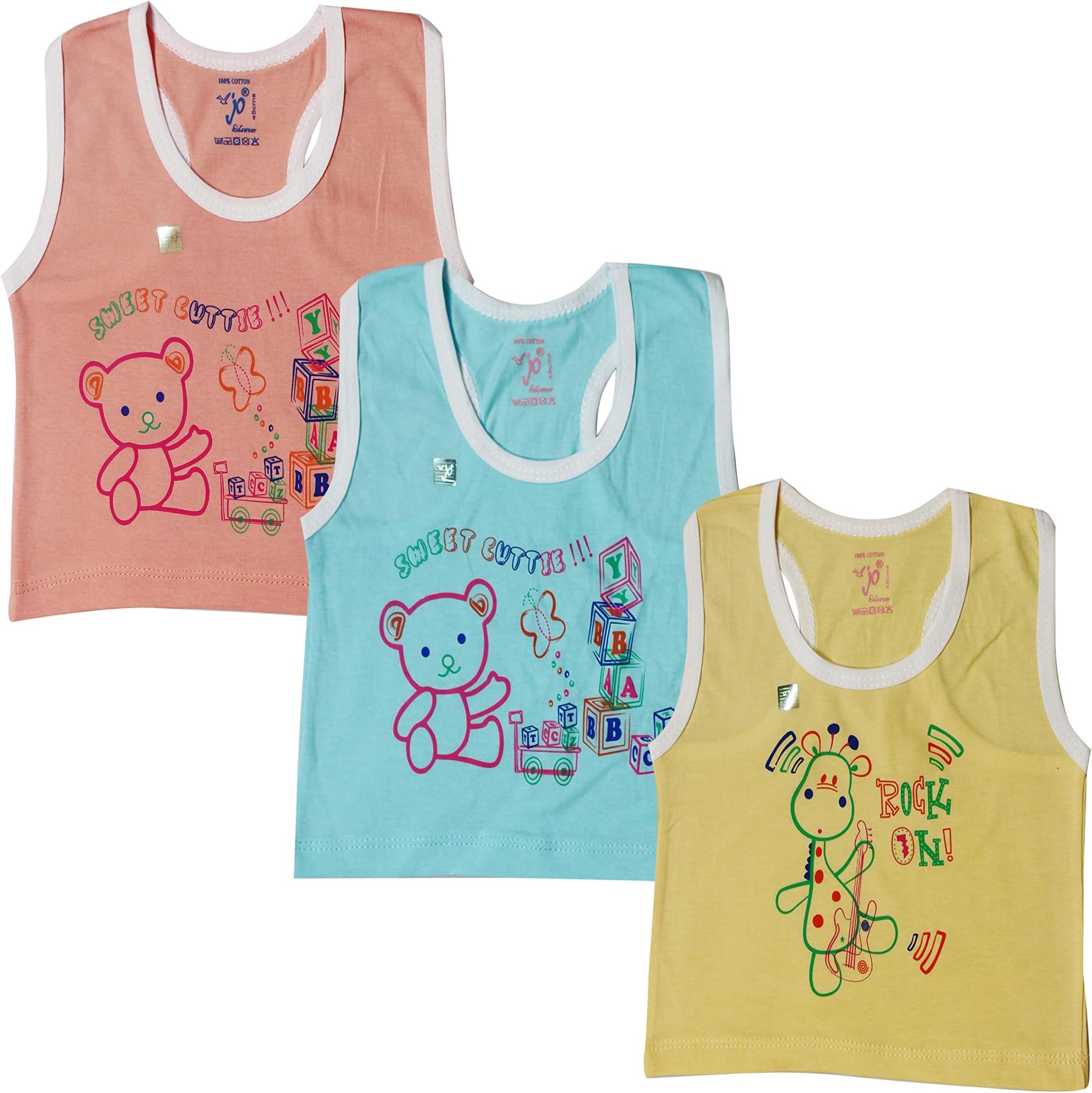 Jo Kids WearBaby Tops Set(6021_Pack of 3)