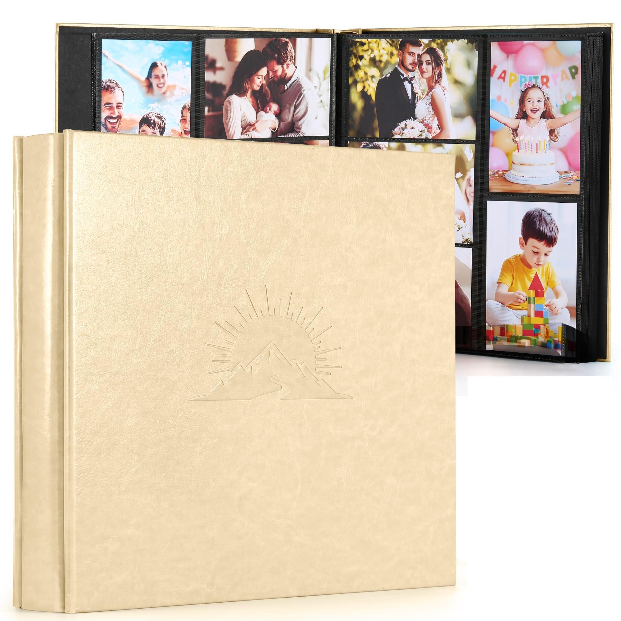 DazSpirit Photo Album 6x4 600 Pockets Slip-in Faux Leather Picture Album