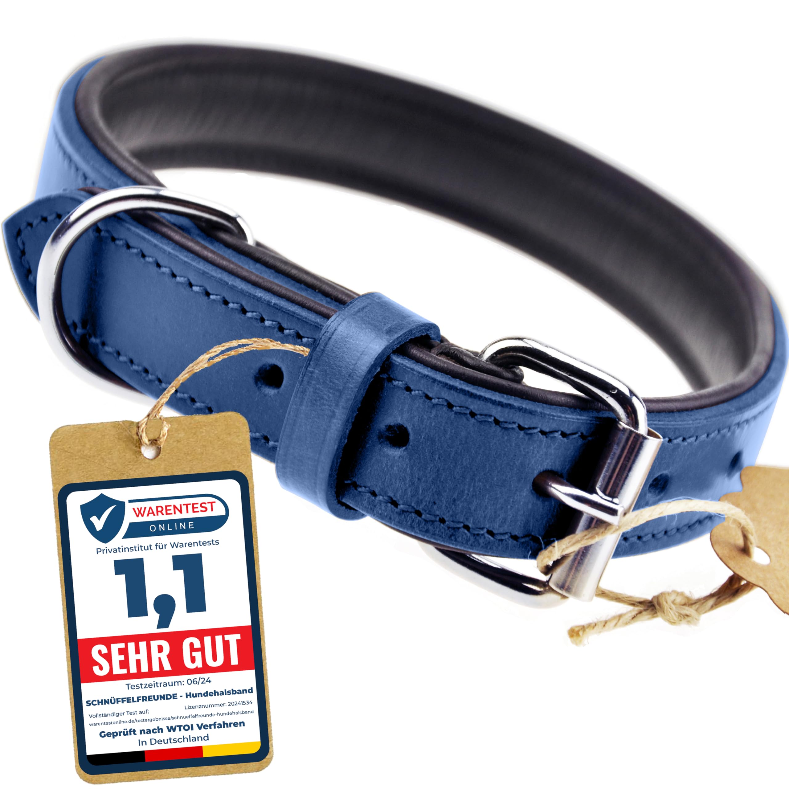 Leren Honden halsband voor de Hele grote hond (bv. Sint Bernard) kopen? Kijk snel