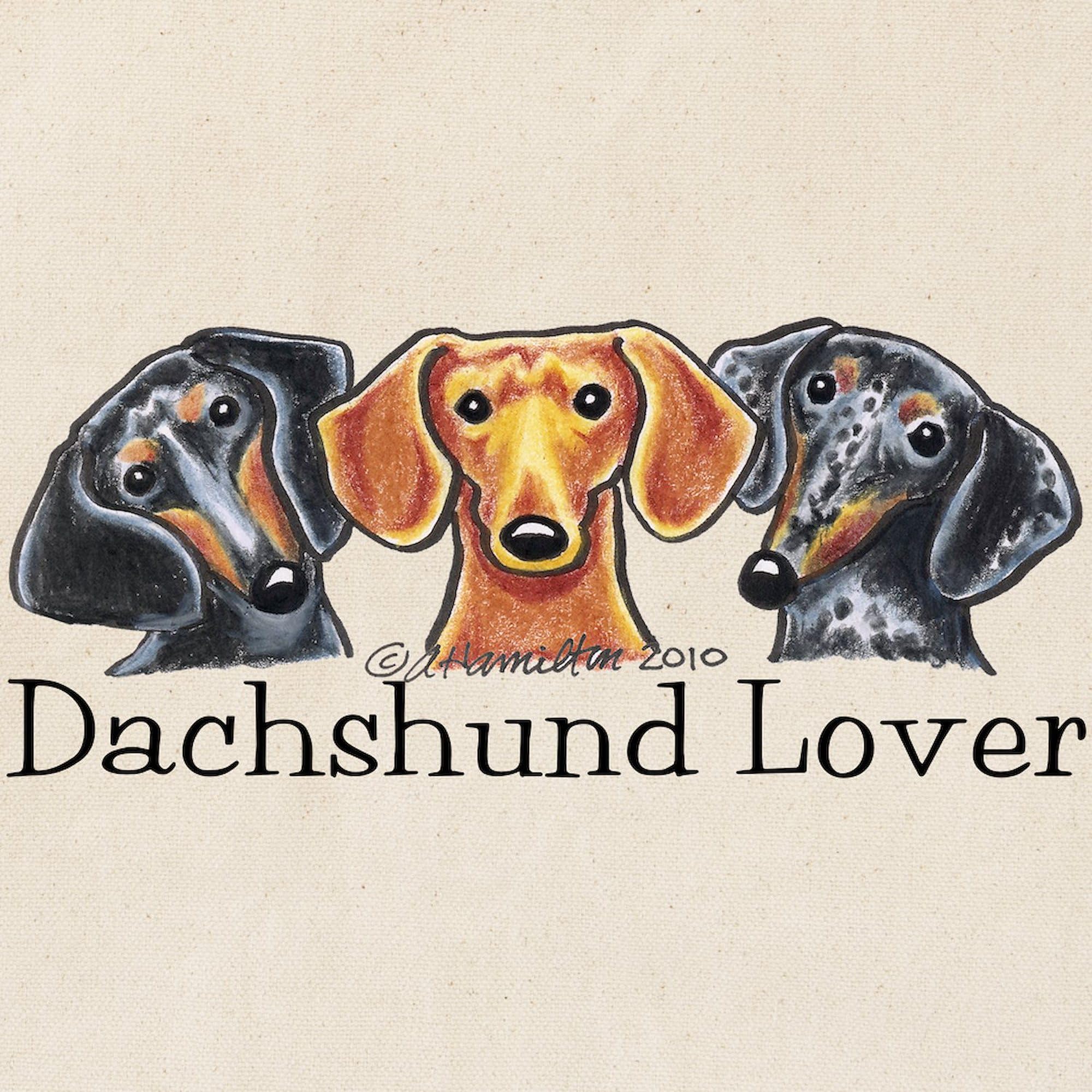 CafePress Dachshund Lover Tote Bag Natural Canvas Tote Bag, Reusable Shopping Bag