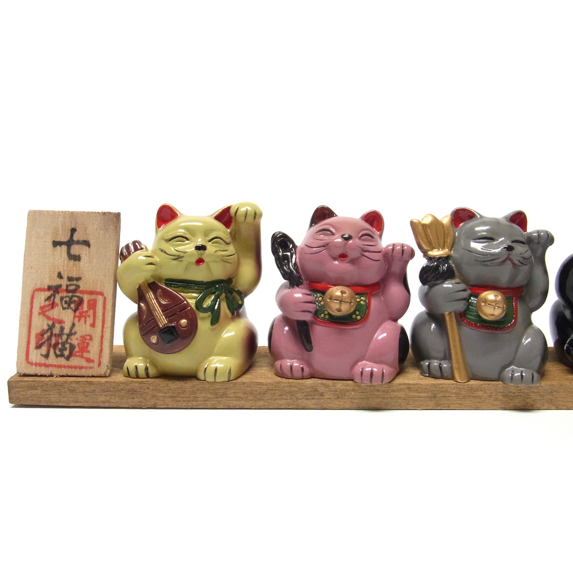 Amazon.co.jp: 七福招き猫 置物 : ホーム＆キッチン