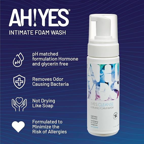 AH! YES Intimate Health Starter Bundle | Certified Organic | Water-Based & Plant-Oil Lubricants, Vaginal Moisturizer & pH-Balanced Feminine Wash | Long-Lasting Hydration & Gentle Care