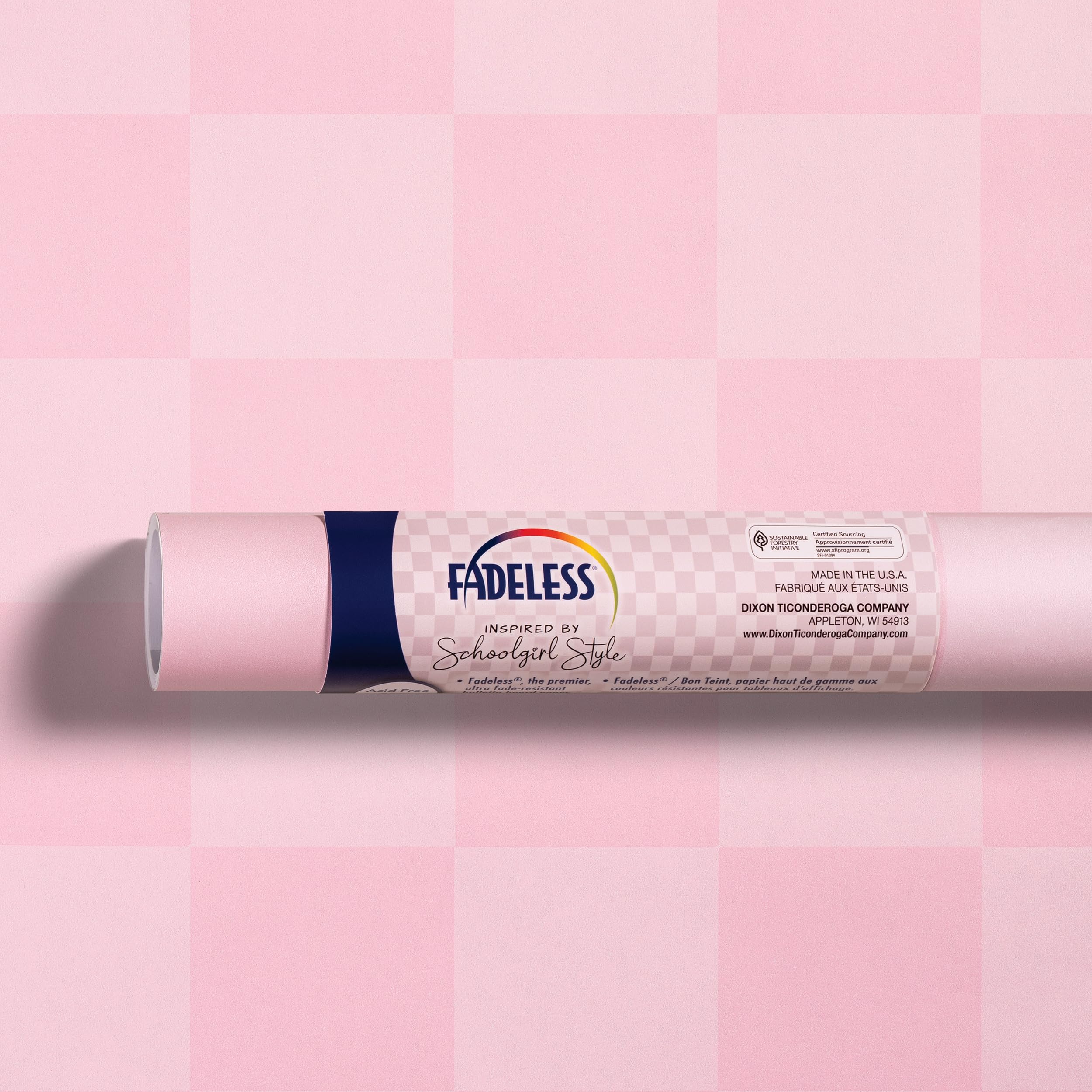 Fadeless Schoolgirl Style Bulletin Board Paper, Cake Pop, 47.25" x 12', 1 Roll