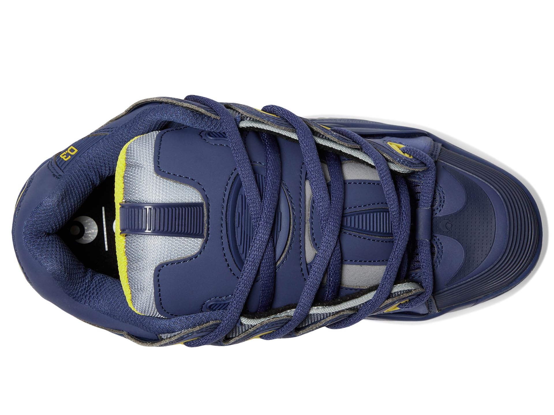 Osiris Men's D3 2001 Skate Shoe, Cadet Blue/Yellow, 9