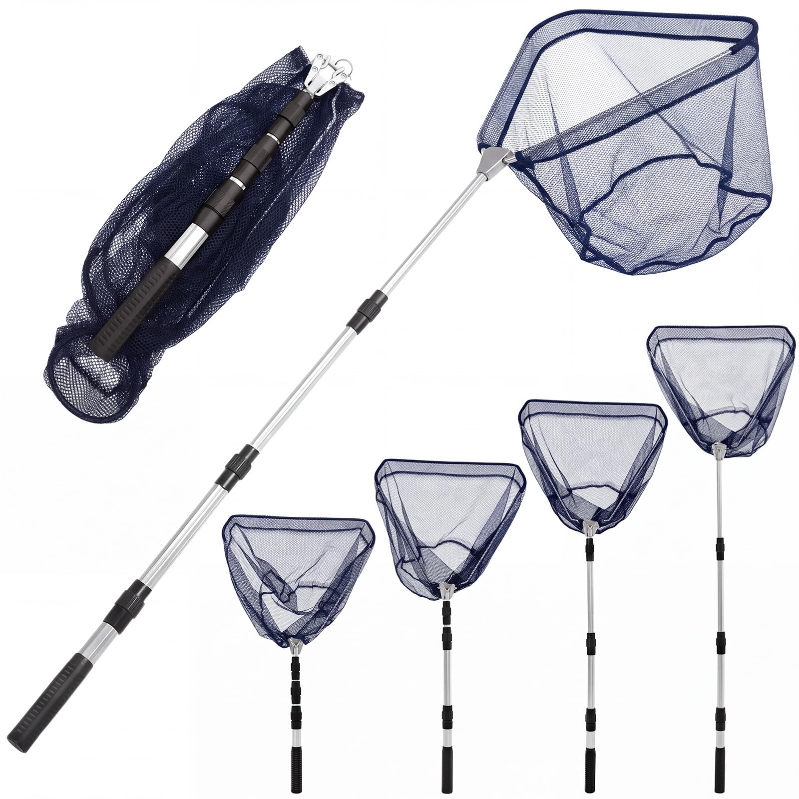 3/4pcs Fishing Landing Net with Telescopic Pole