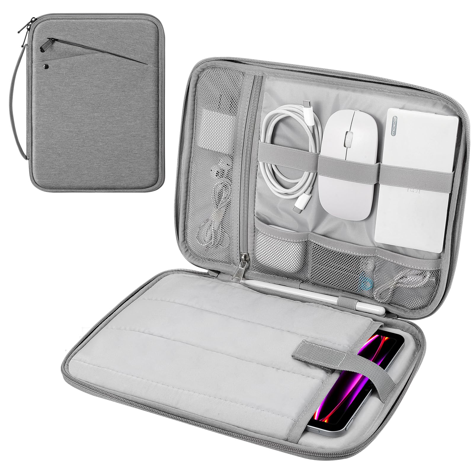 MoKo 13 Inch Tablet Sleeve Carrying Case Padded Protective Bag with Handle