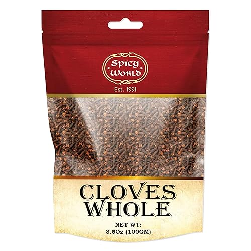 Bolsa de clavos enteros de 3.5 onzas, ideal para alimentos, té, bolas de pomandro e incluso popurrí - por Spicy World
