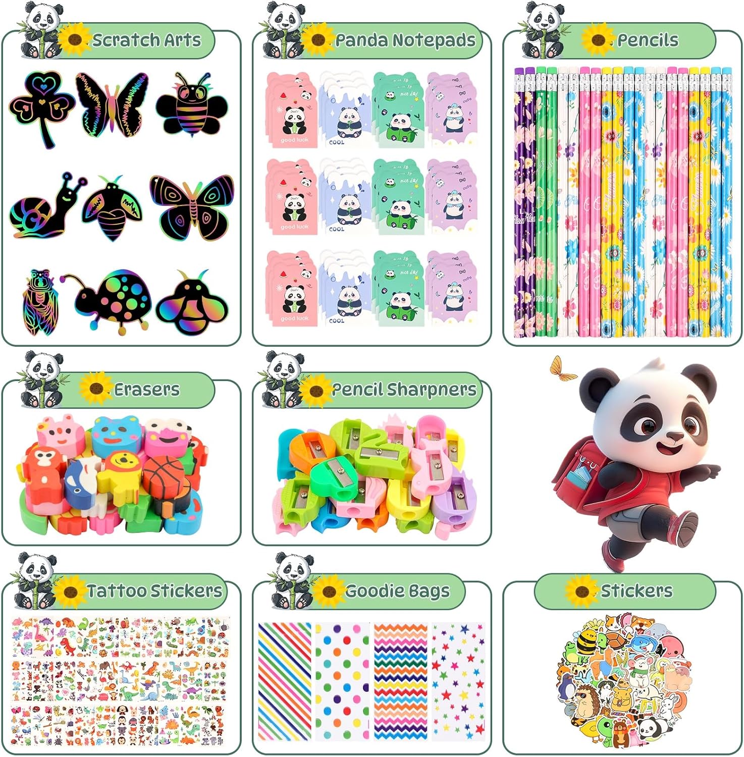 Stationery Party Packs, 28 Pack Birthday Goodie Bags for Classroom Return Gifts for Birthday Party Gift for Students from Teacher Class Prizes Rewards