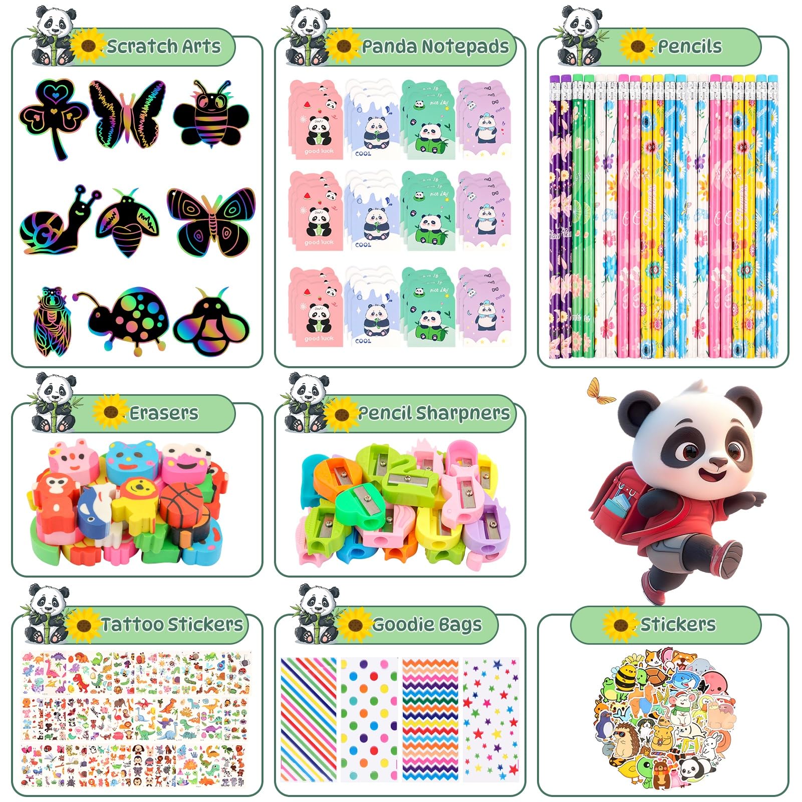 110-Piece Kids Stationery Set School Supplies Party Favours - View #4