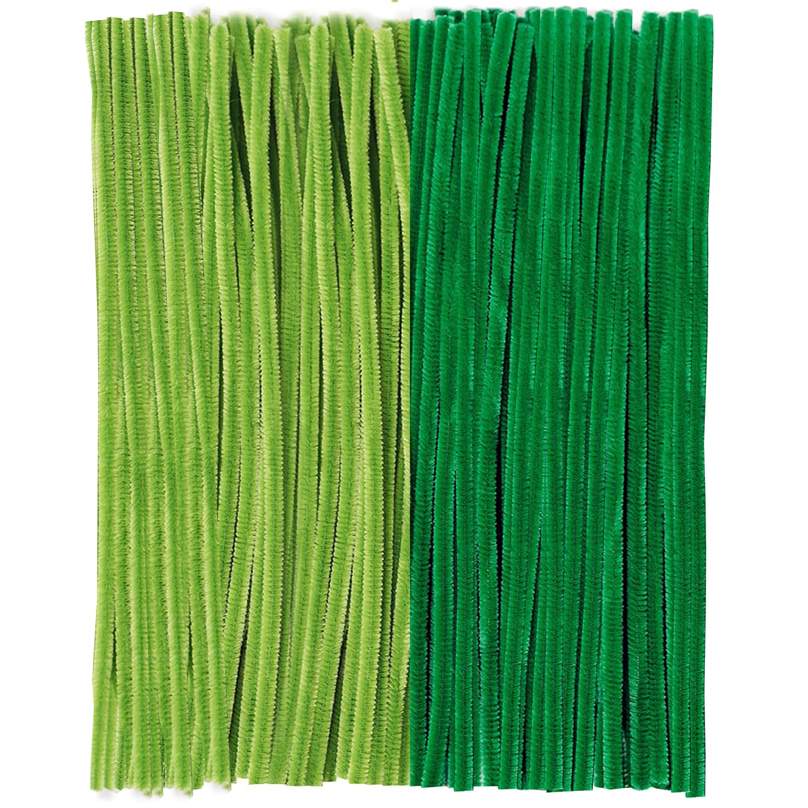 YIKUBO Pipe Cleaners Green 200pcs Green Pipe Cleaners 30cm Long Flexible Pipecleaners for Christmas Tree Project DecorationIdeal for Making Flowers, Animals & Decorations