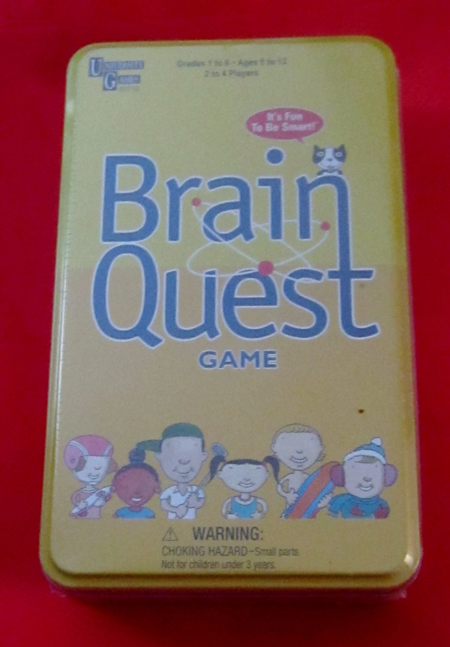 Brain Box Brain Quest Travel Card Game by University Games | Fun, Educational, Challenging Learning Game in Travel Tin | For Ages 8 Years and Up