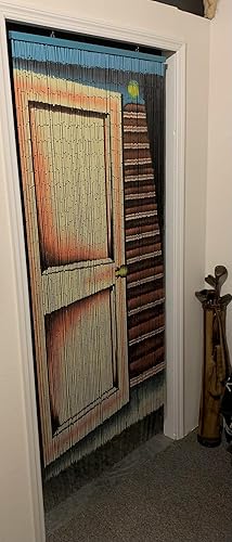 Cortina con cuentas de escalera, de 125 tiras colgantes (+ equipamiento para colgar)