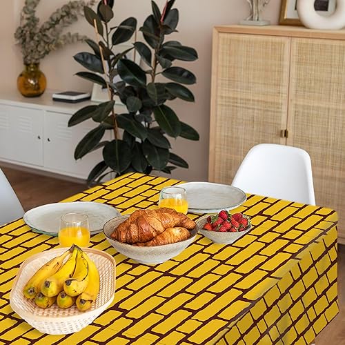 Miniatura 211 de CC HOME 1 pieza de mantel de plástico para fiesta de los 90 de 54 x 87 pulgadas de largo, mantel vintage retro de los 90 de hip hop, tema de 1990