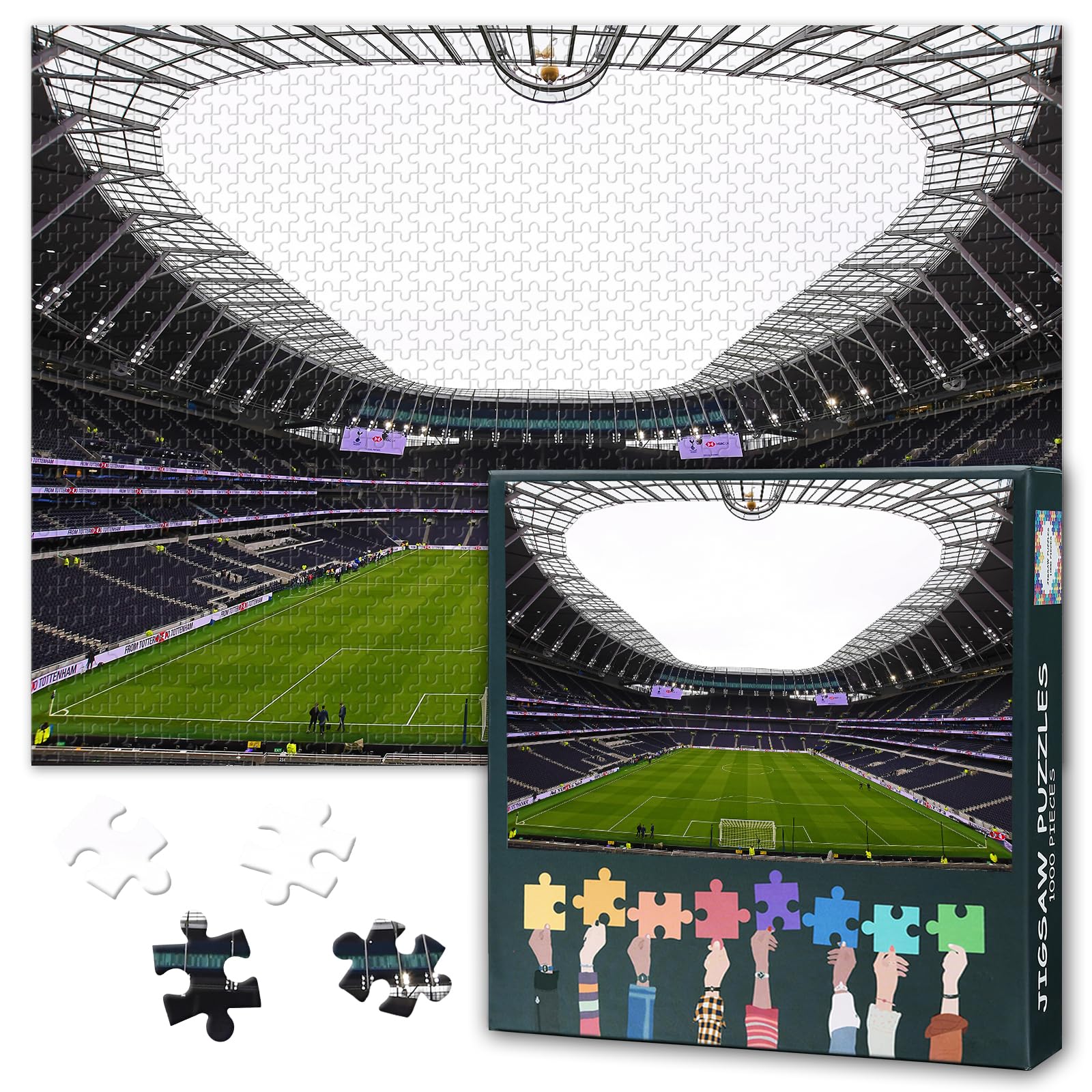 TISHIRON London Tottenham Hotspur Stadium 1000 Piece Puzzle for Adults