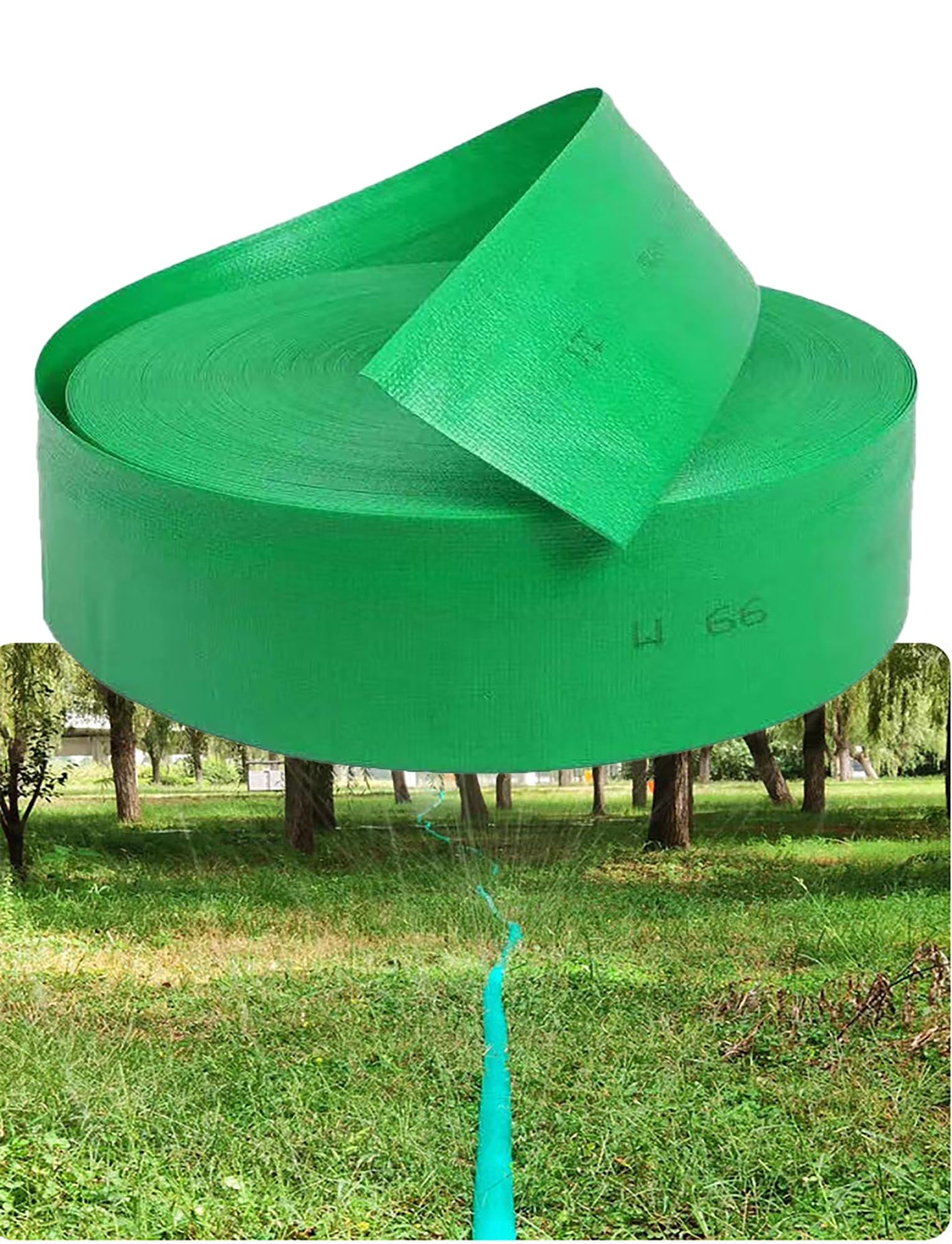 Correa de micropulverización a prueba de explosiones, manguera de riego agrícola trenzada tejida, for alta presión, manguera de riego agrícola(3inch- 50m/164ft)