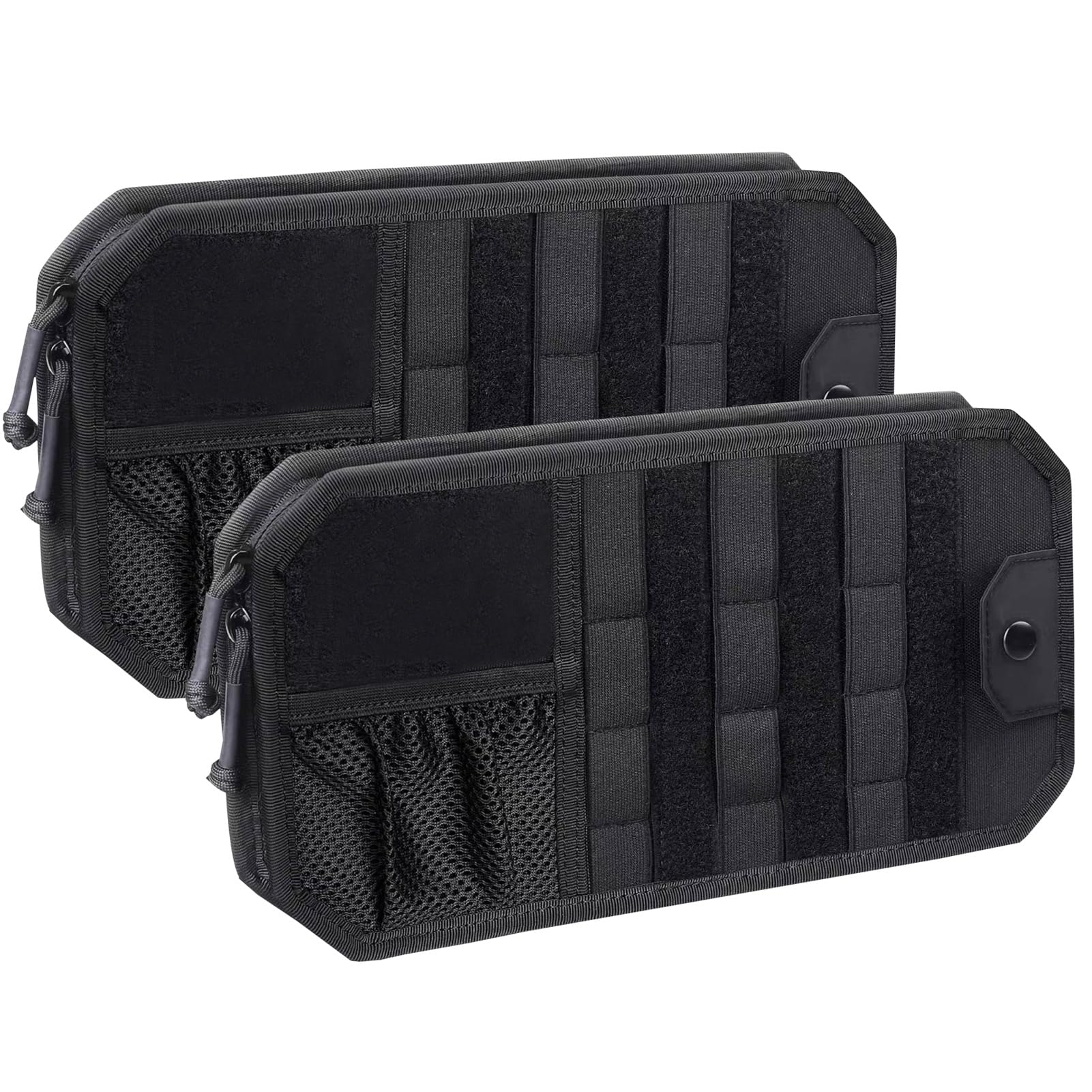 Organiseur de pare-soleil de voiture Azarxis lot de 2 pochettes de rangement avec double zip
