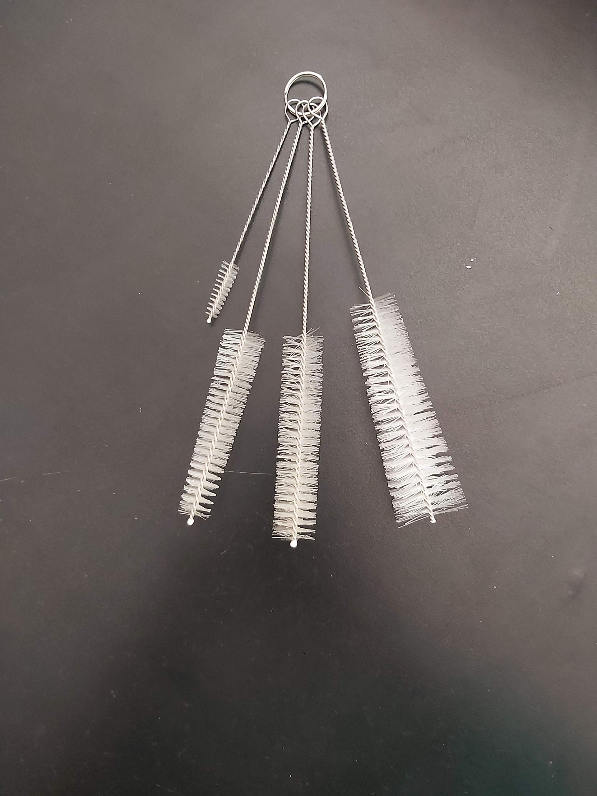 - Mini Tube and Straw Brushes with Tiny Bristles Small Openings Like Nozzles, Straws(4 Pices)