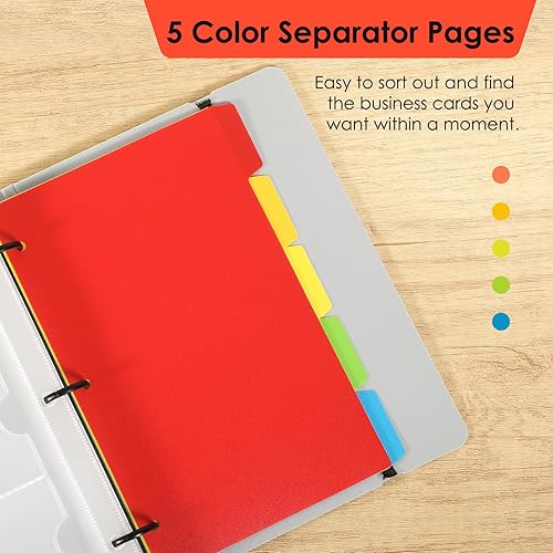 Miniatura 8 de Sujetador de tarjetas profesional y de negocios MaxGear de acero inoxidable mantiene las tarjetas en perfectas condiciones color NS