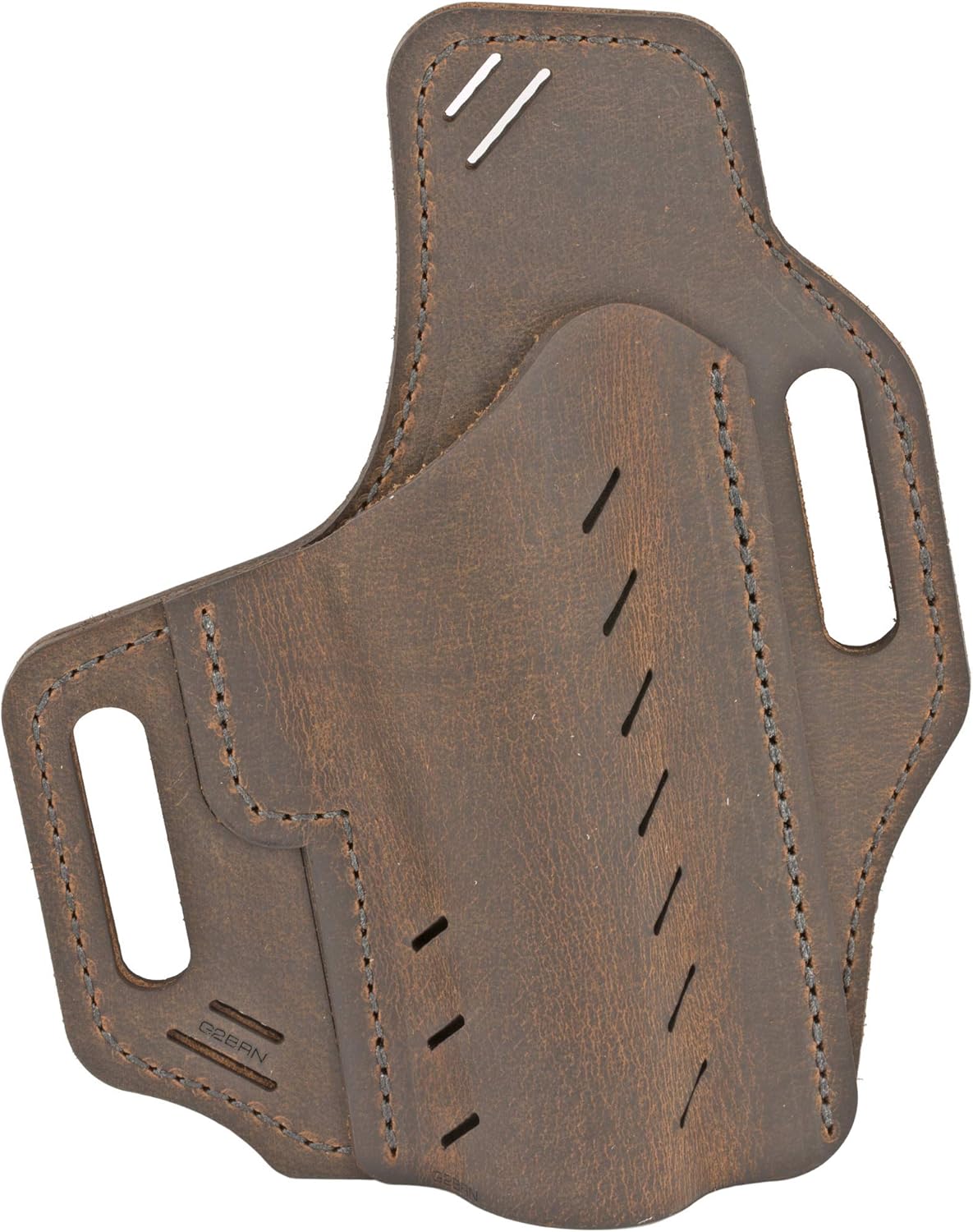 Cintura Cartuccia Fucile In Pelle Marrone Scuro, Calibro 12 X 25. Visto - Foto 8