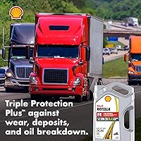 Vista 7 de Shell Rotella T5 FE 10W-30 Aceite de Motor Diésel de Mezcla Sintética, 1 Galón (Paquete de 3)