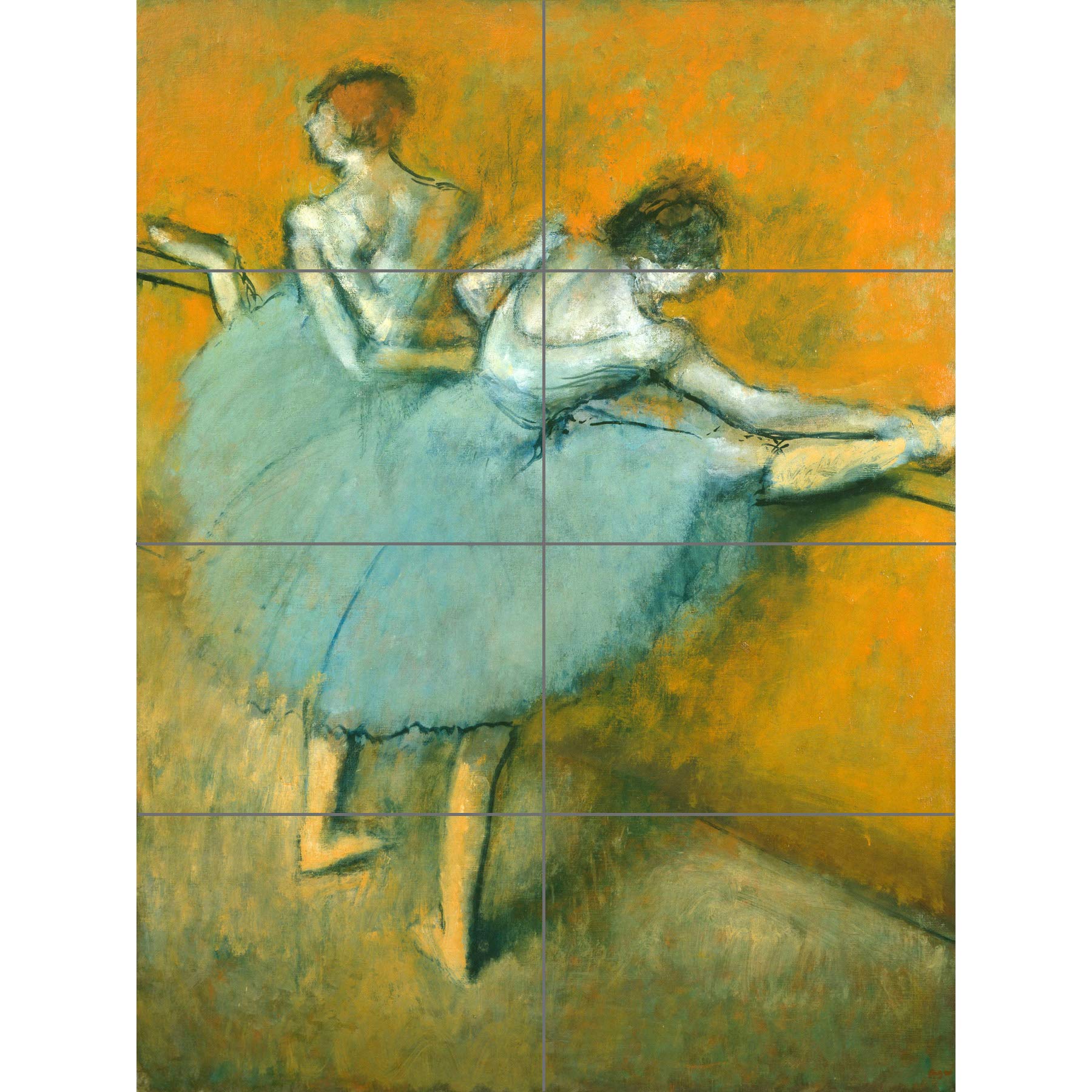 Artery8 Edgar Degas Dancers At The Barre XL Giant Panel Poster (8 Sections)