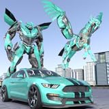 Amazing City Environment with horse robot transformation