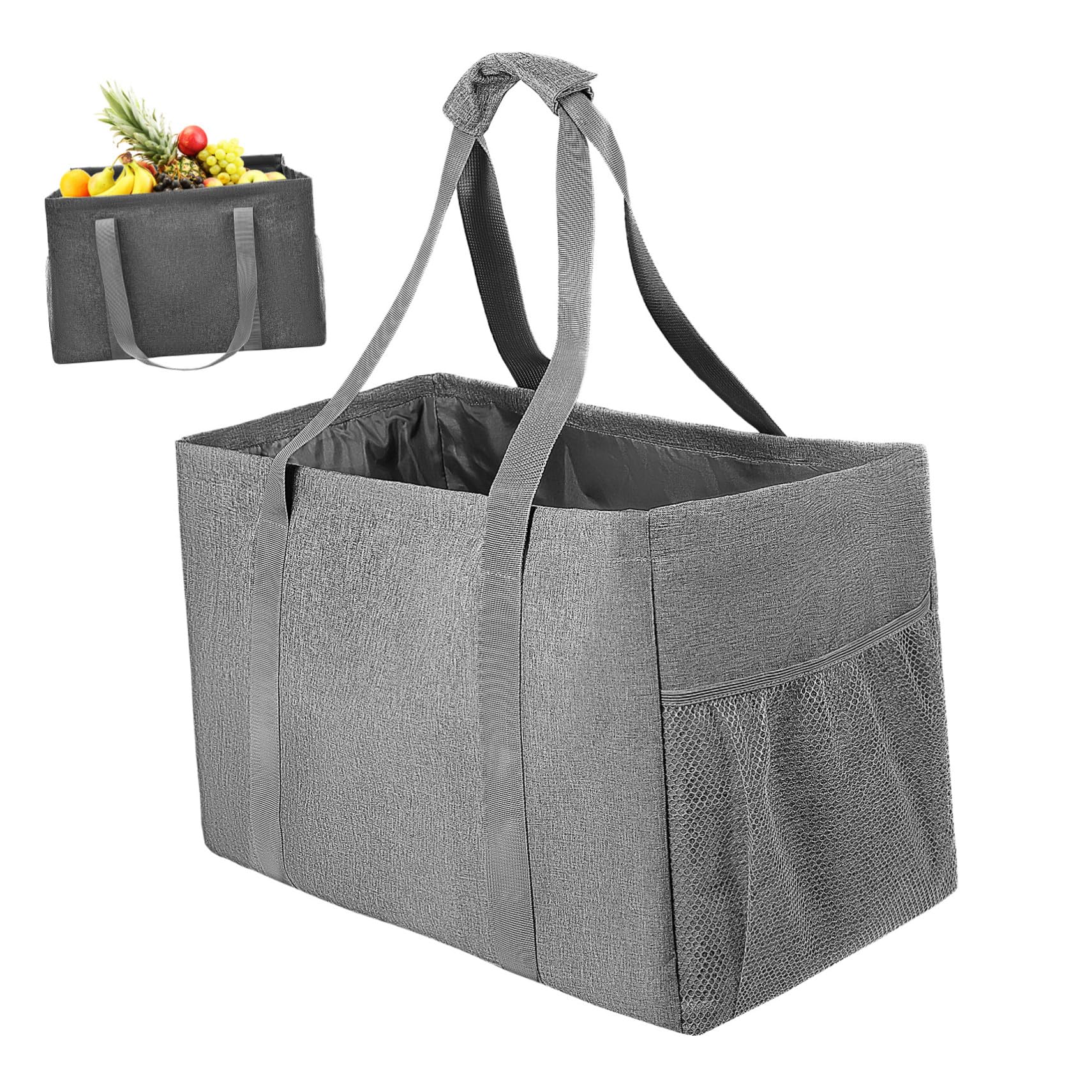Bolsa de Compra Plegable Gran Capacidad Reutilizable para Supermercado Picnic Playa Viaje Portátil