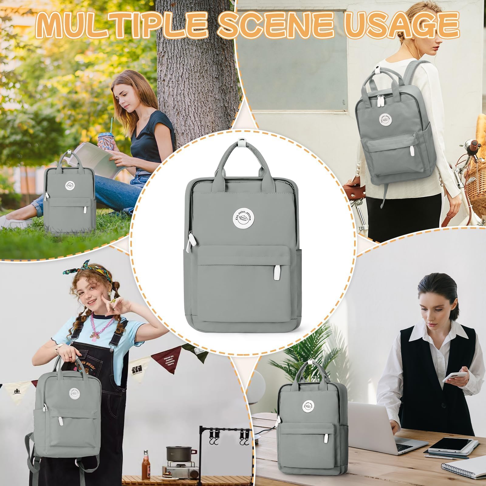 HYC00 Mochilas Escolares Adolescentes Mochila Universitaria Mujer Mochila Escolar Mochilas Colegio Niña Mochila Mujer Casual Mochila Portatil 14 Pulgadas, Mochila Instituto Chica Backpack School Bag