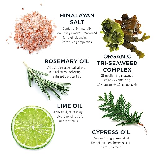 Miniatura 3 de Sea Magik Champú de sal rosa con gránulos ricos en minerales de sal del Himalaya y del Mar Muerto 7.05 oz 200g