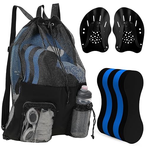 4 Pcs Swim Training Pull Buoy Hand Paddles Set Include