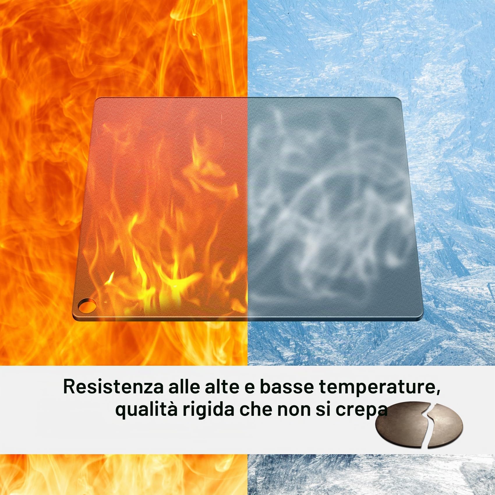 onlyfire Pietra in Acciaio per Pizza per Forno e Barbecue, 40.5 * 35.5 cm Teglia Grande per Pizza Antiaderente, Pietra Acciaio per Pizza ad Alte Prestazioni Termoconduttiva per Pizza, Pane e Barbecue