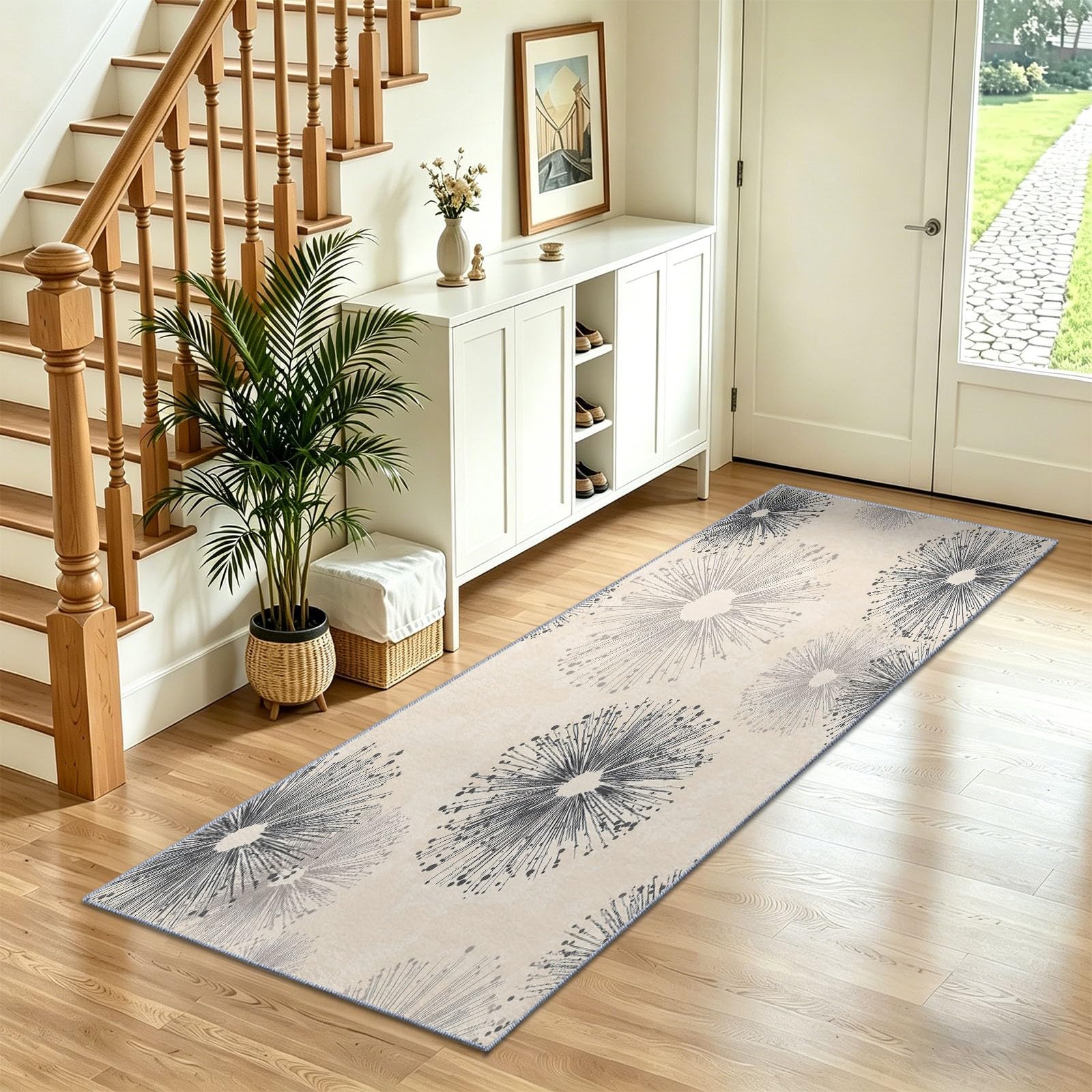 Tapis couloir 60x240 cm idéal pour entrée et chambre grise