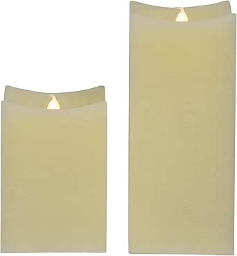 Amazon.com: Northlight LED Flickering Flameless Wax Rectangular Candles ...