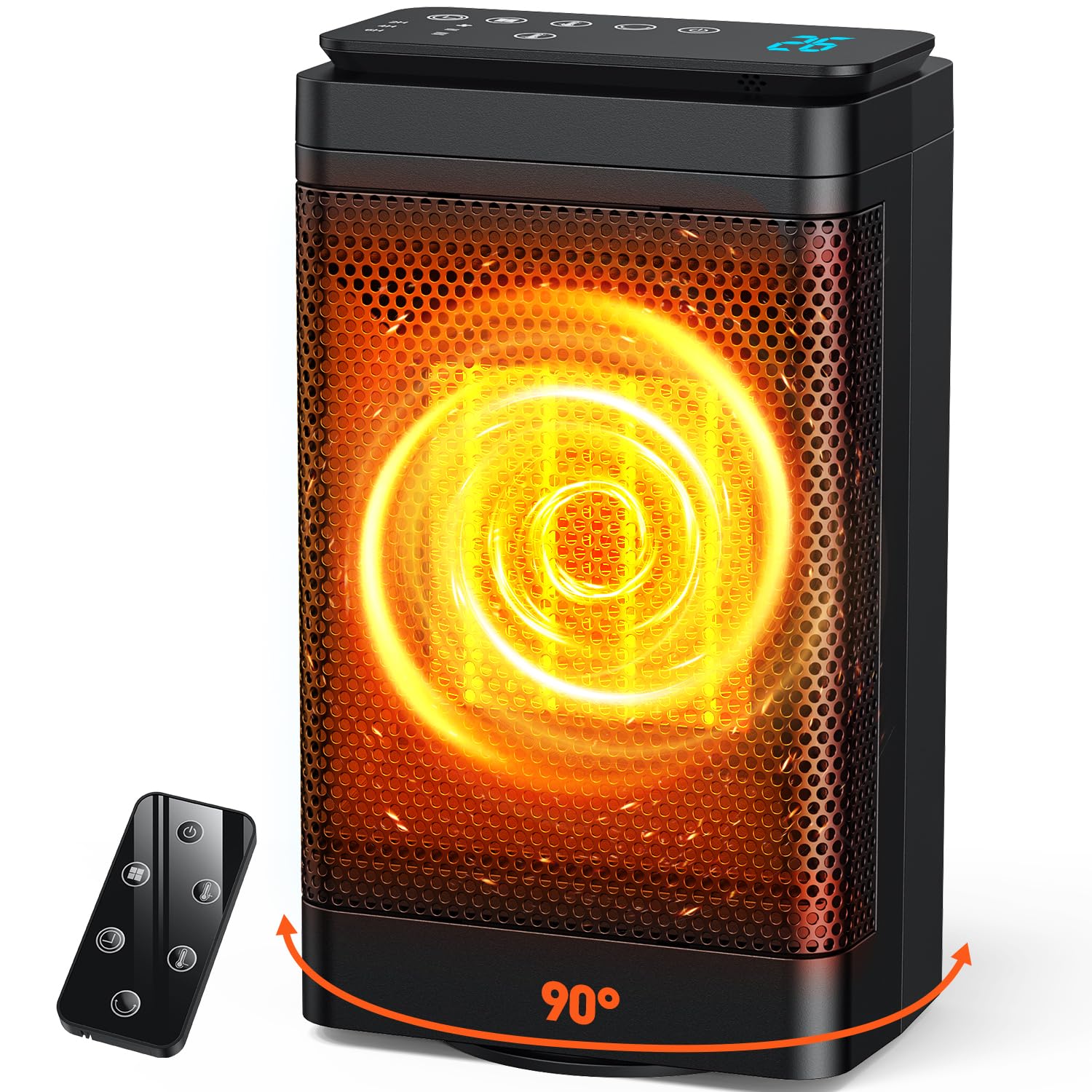 Amazon | セラミックヒーター 【2025新定番・節電・AI知能恒温