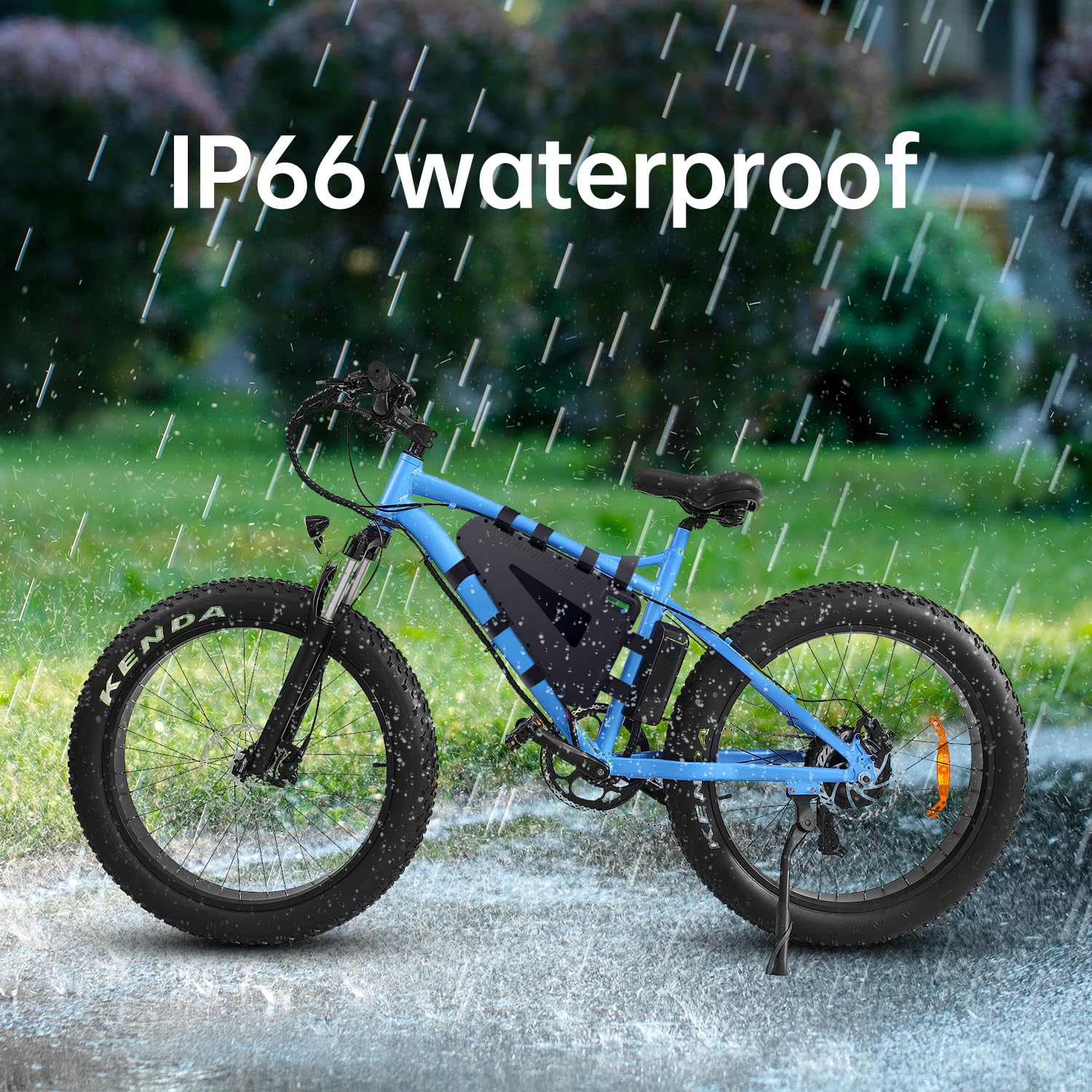 MTX39 E-Bike Hinterrad Umbausatz, 72V 3000W Nabenmotor Kit, mit 72V 20Ah Dreiecksakku, für 20"–29" Räder