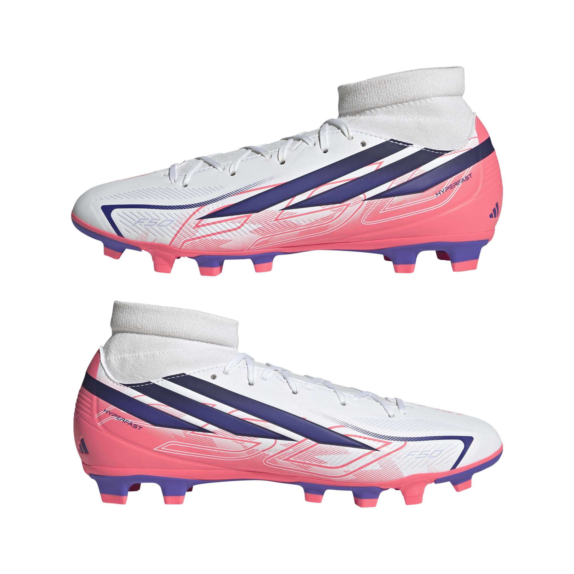 Adidas F50 Hyperfast Club Mid Firm Ground/Multi Ground Football Boots SCARPEUnisex - Adulto