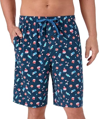 Tommy Bahama - Mens Essential Printed Lounge Short, Stretch Jersey Pajama Shorts for Sleep or Lounge