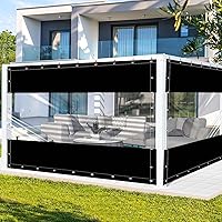 Vista 11 de FoundGo - Cortinas de vinilo de 8'H x 7'W para patio de 19oz, cercado de vinilo transparente para exteriores, lona resistente transparente