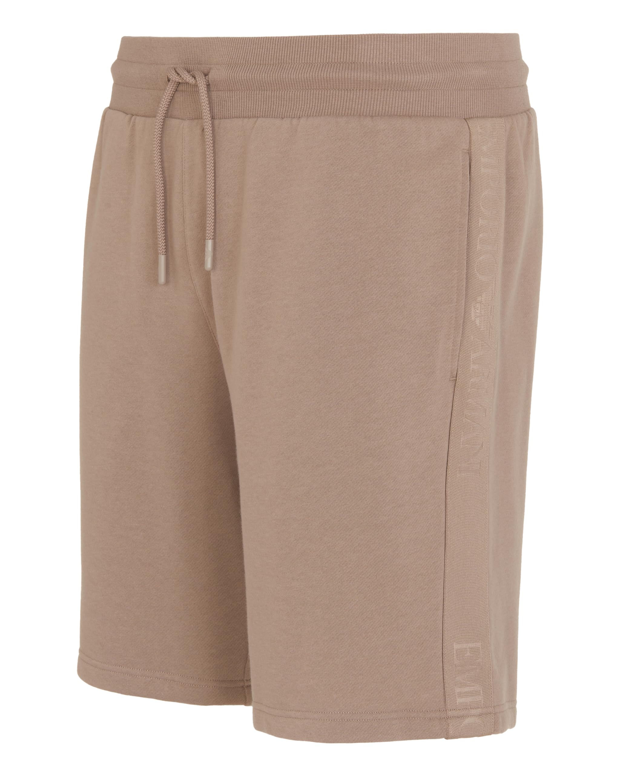 Emporio Armani Bodywear Basic Terry Tape Lounge Shorts, Light Brown, Size L, Men