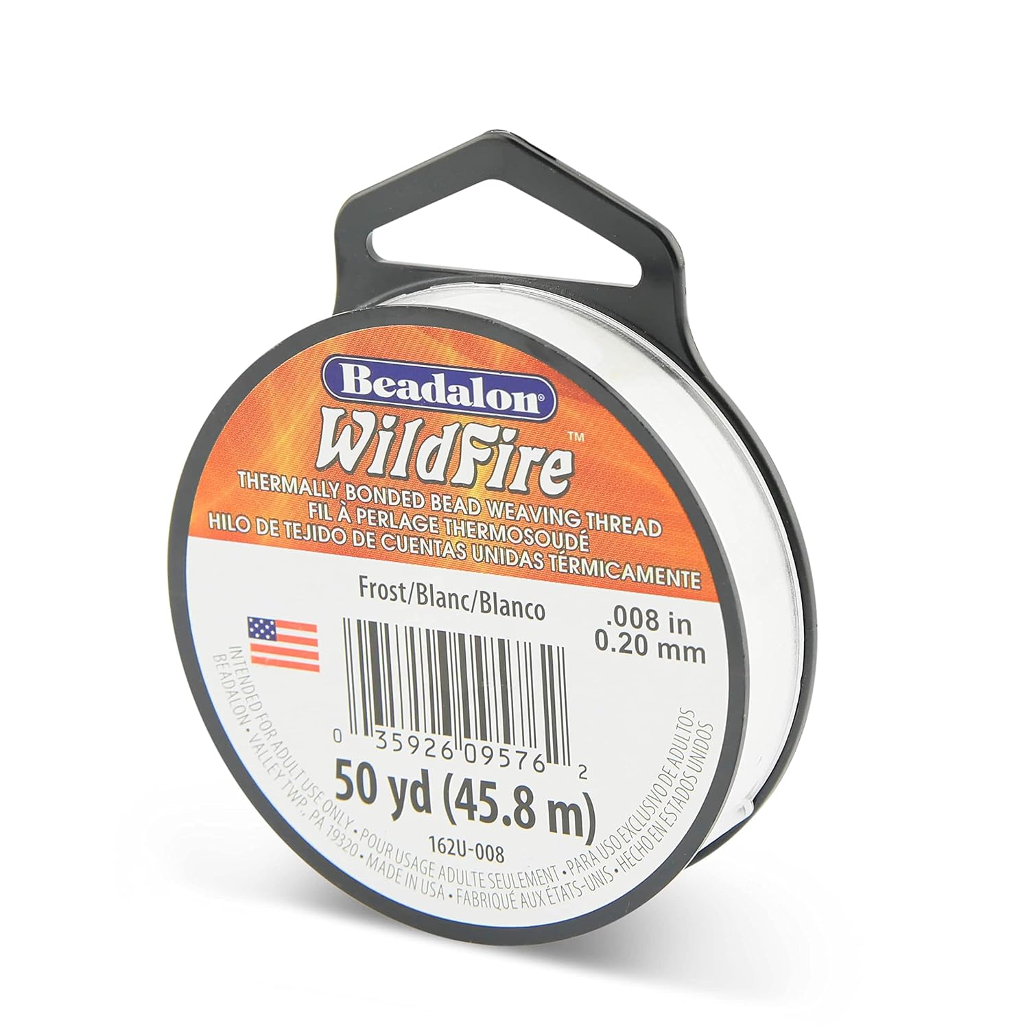 Beadalon Wildfire 0.008" Frost Bead Weaving Thread, 6 Pack