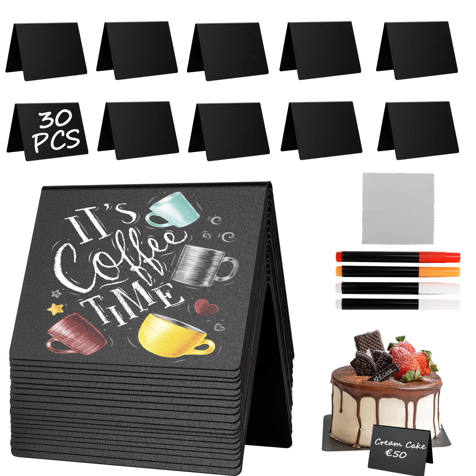 30PCS Tablica do pisania kredą
