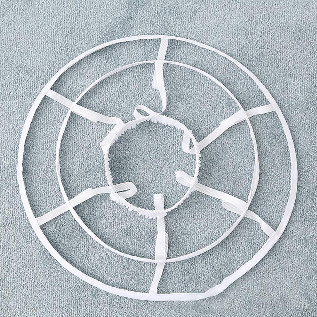 Jupon Crinoline à Cerceaux Pour Robe De Mariée Ou De Soirée - Blanc/noir, Taille Réglable 60-90 Cm, 2 Cerceaux