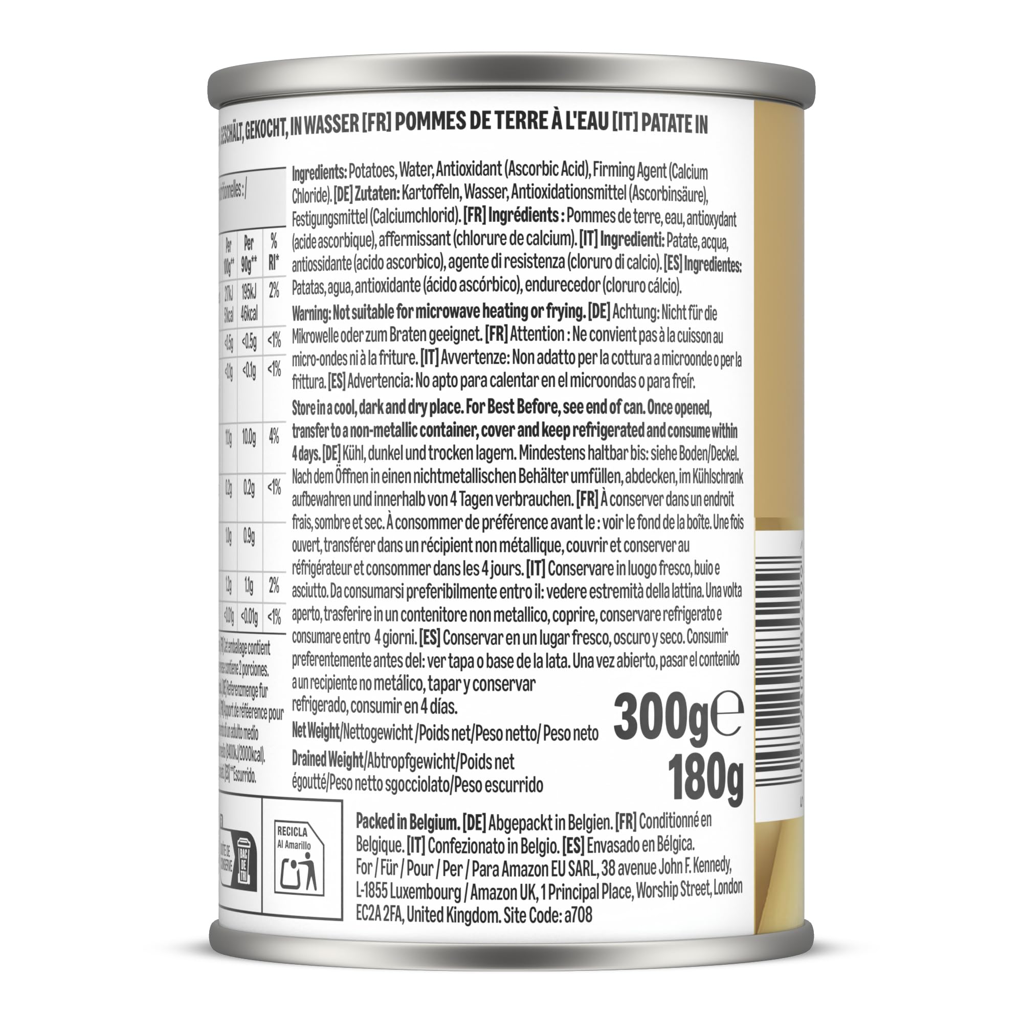 by Amazon Geschlte Kartoffeln In Wasser, 300g : Amazon.de: Lebensmittel &  Getrnke