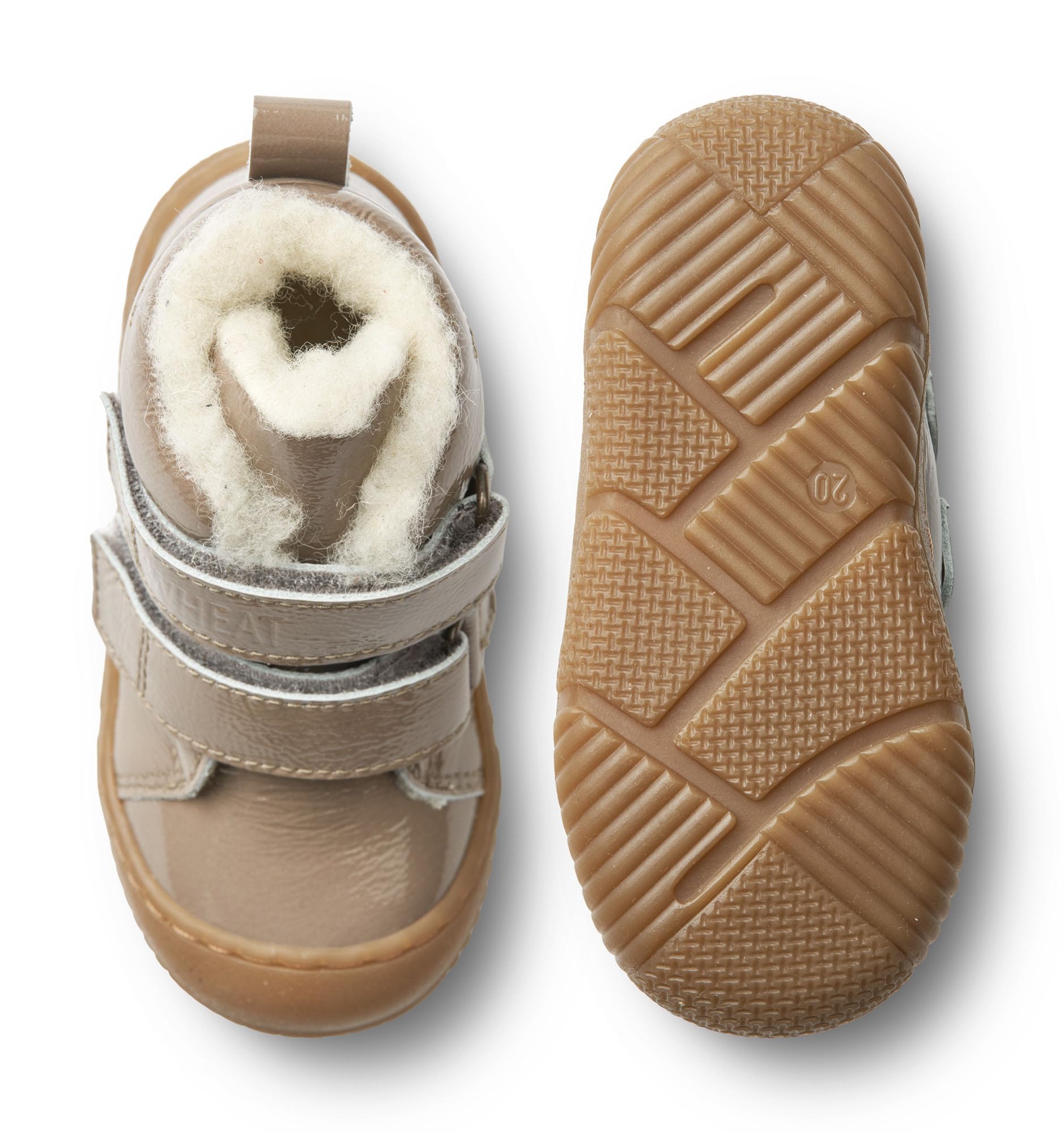 Wheat Uniseks - dzieci Wheat Buty Dziecięce Z Lakierowanej Skóry, Buty Do Nauki Chodzenia Snugga Wełna Niemowlęta Unisex 100% Skóra PatentowaButy do pierwszych kroków