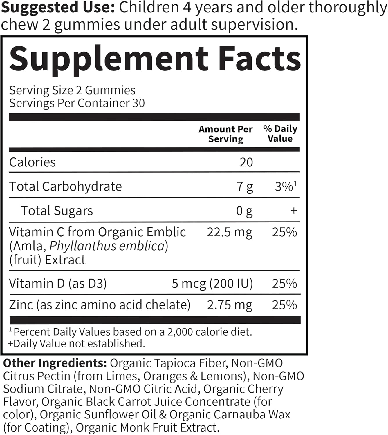 Garden of Life Kids Immune Support Gummies with Vitamin C, D as D3 & Zinc for 3-in-1 Daily Children’s Immunity – Organic, Non-GMO, Gluten-Free, Vegetarian, Sugar Free, Cherry Flavor, 30 Day Supply - Image 6