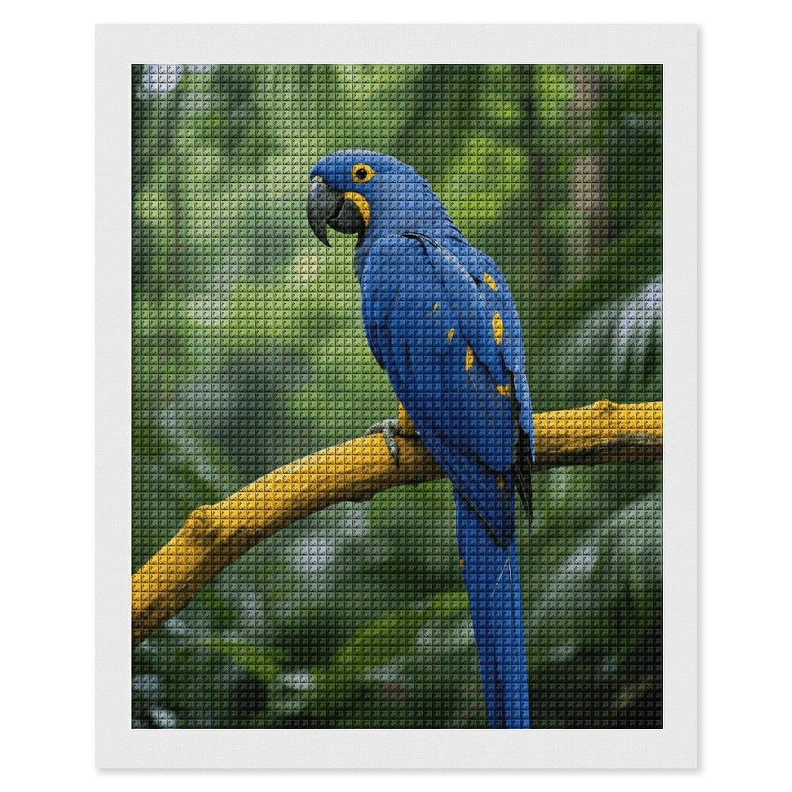 FodPand Bird 5D Diamond Painting Kits for Adults Beginners Full Drill Square Diamond Dots Pictures Gem Art Supplies for Home Wall Room Decoration DIY Craft Set Gift 16x20